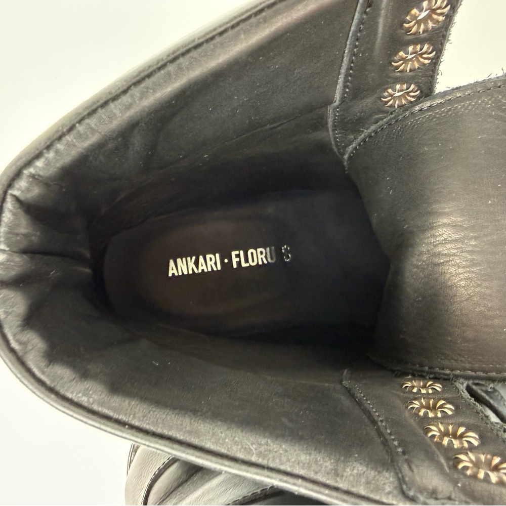 Men’s AF Ankari Floruss Combat Boots Black Size 7 Grunge Punk Biker Hipster Lug - Picture 14 of 14
